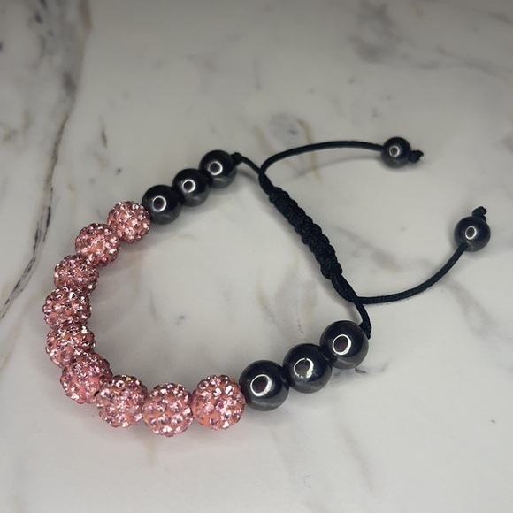 Shambhala Beaded Bracelet - (Pink)💰🔥 - Picture 2 of 3